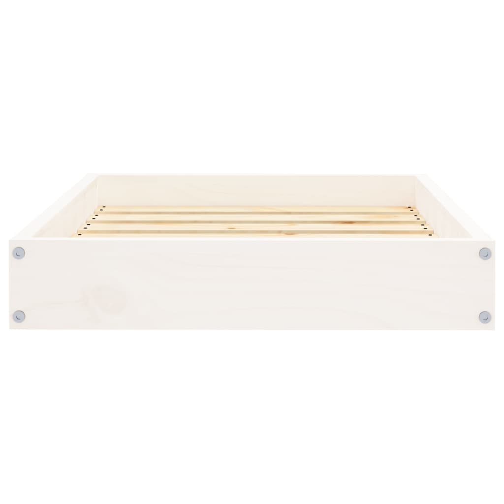 Hondenmand 61,5x49x9 cm massief grenenhout wit