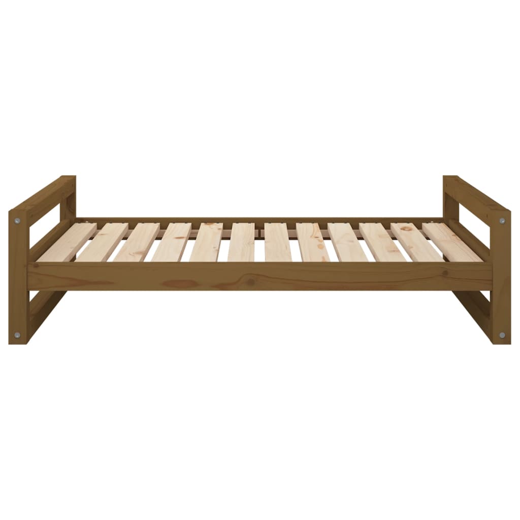 Hondenmand 105,5x75,5x28 cm massief grenenhout honingbruin