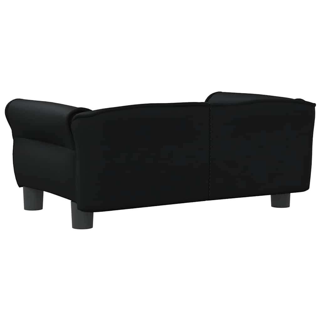 Hondenmand 70x45x30 cm kunstleer zwart