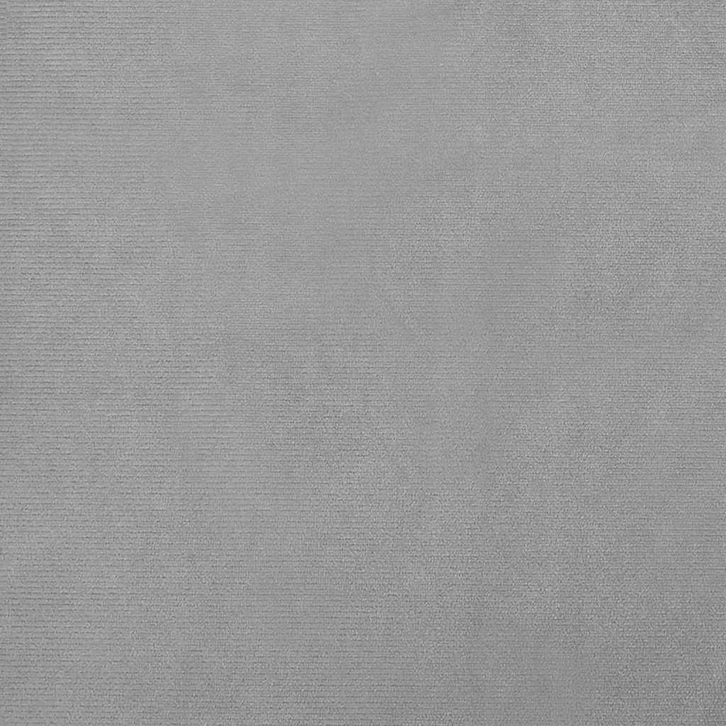 Hondenmand 90x53x30 cm fluweel lichtgrijs
