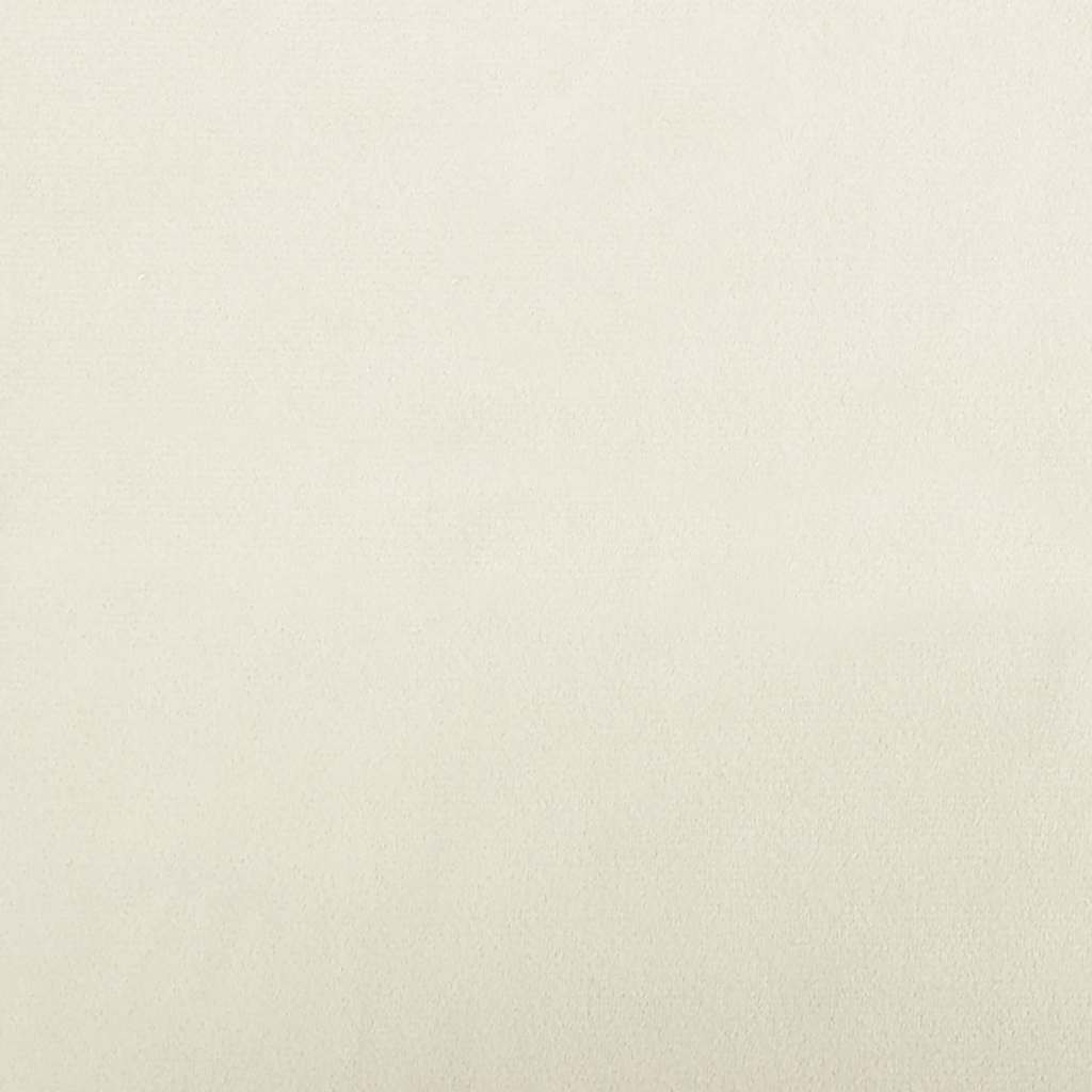 Hondenmand 100x50x21 cm fluweel crèmekleurig
