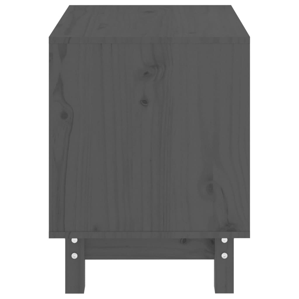 Hondenhok 50x40x52 cm massief grenenhout grijs