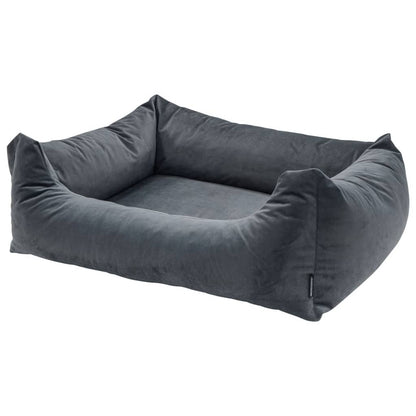Madison Hondenbed Velvet 100x80x25 cm grijs