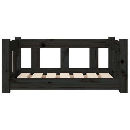 Hondenmand 65,5x50,5x28 cm massief grenenhout zwart