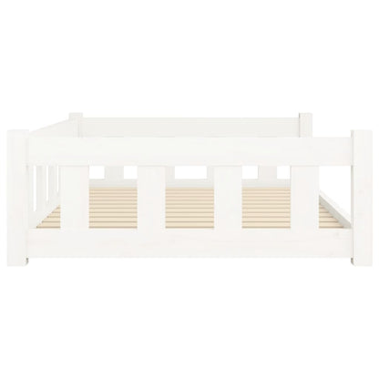 Hondenmand 105,5x75,5x28 cm massief grenenhout wit