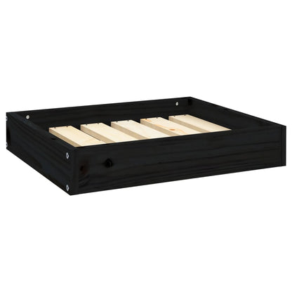 Hondenmand 51,5x44x9 cm massief grenenhout zwart