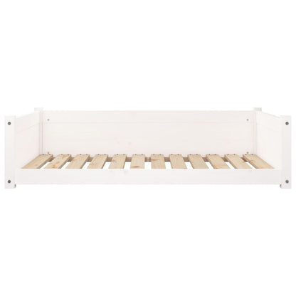 Hondenmand 105,5x75,5x28 cm massief grenenhout wit