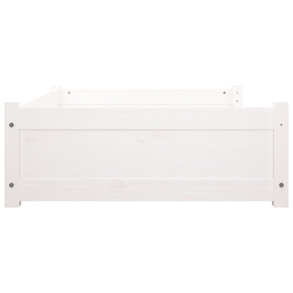 Hondenmand 105,5x75,5x28 cm massief grenenhout wit