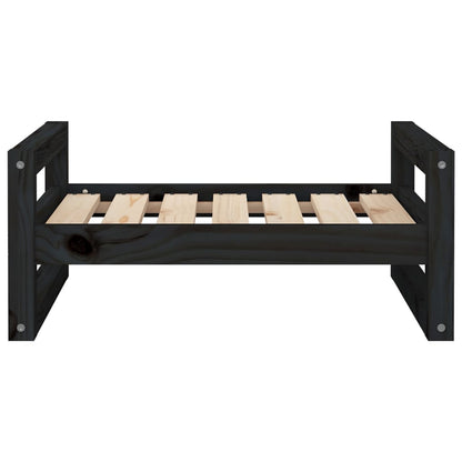 Hondenmand 65,5x50,5x28 cm massief grenenhout zwart