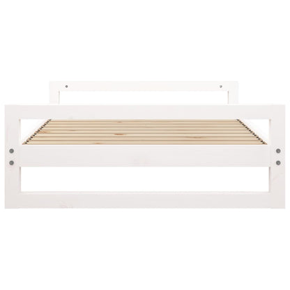 Hondenmand 105,5x75,5x28 cm massief grenenhout wit