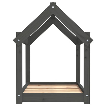 Hondenmand 71x55x70 cm massief grenenhout grijs