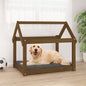 Hondenmand 81x60x70 cm massief grenenhout honingbruin