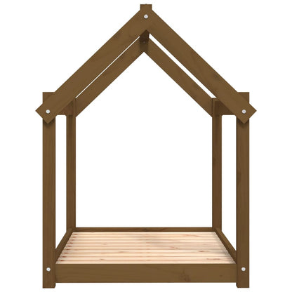Hondenmand 101x70x90 cm massief grenenhout honingbruin