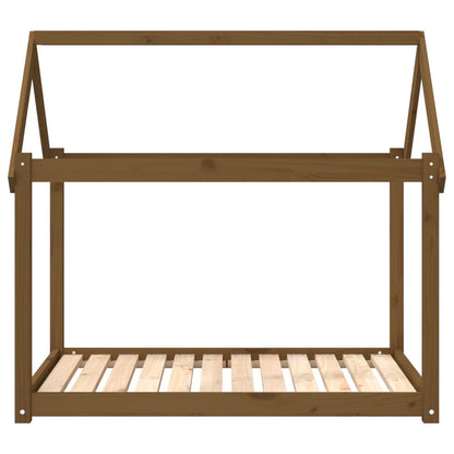 Hondenmand 111x80x100 cm massief grenenhout honingbruin