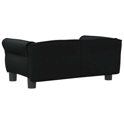 Hondenmand 70x45x30 cm kunstleer zwart
