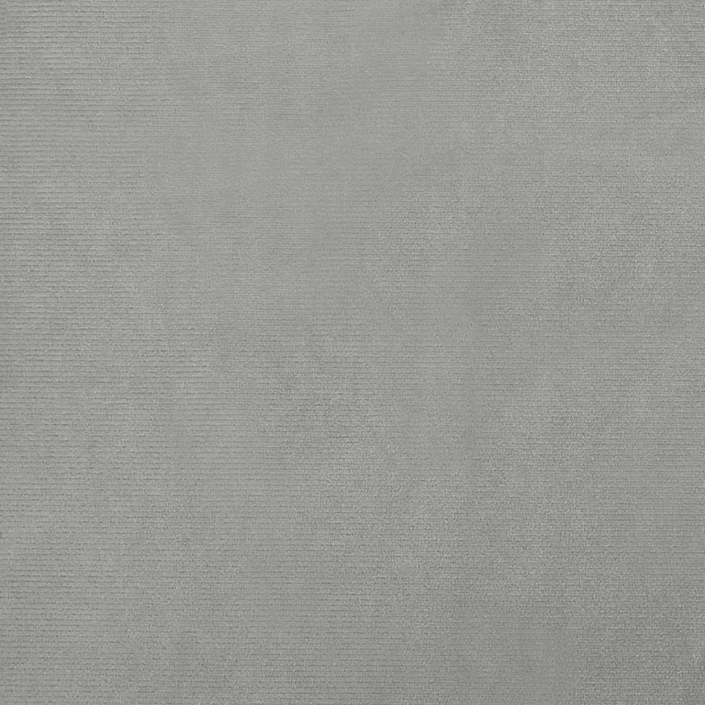 Hondenmand 70x45x30 cm fluweel lichtgrijs