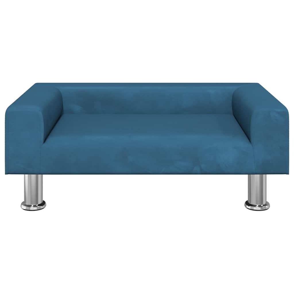 Hondenmand 70x45x26,5 cm fluweel blauw