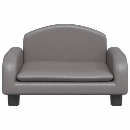 Hondenmand 50x40x30 cm kunstleer grijs