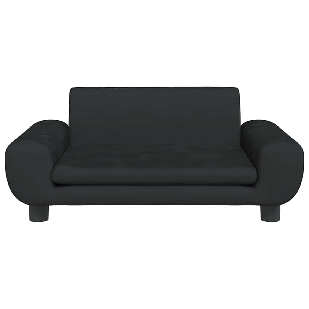Hondenmand 70x45x33 cm fluweel zwart