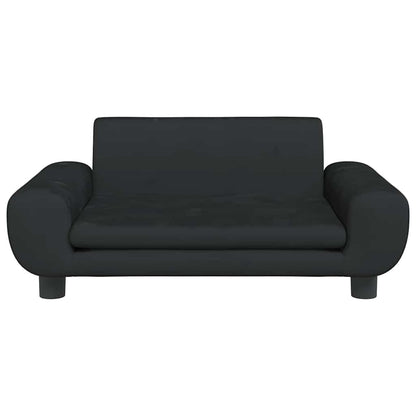 Hondenmand 70x45x33 cm fluweel zwart