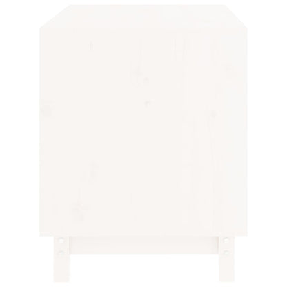 Hondenhok 70x50x62 cm massief grenenhout wit