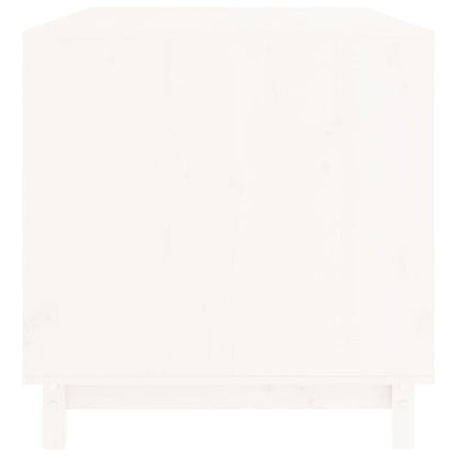 Hondenhok 100x70x72 cm massief grenenhout wit