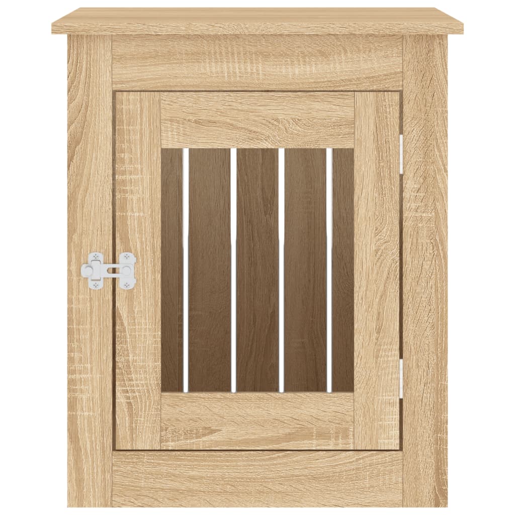 Hondenbench 55x75x65 cm bewerkt hout sonoma eikenkleurig