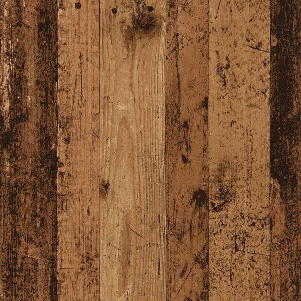 Hondenbench 55x80x68 cm bewerkt hout oud houtkleurig