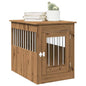 Hondenbench 55x80x68 cm bewerkt hout artisanaal eikenkleurig